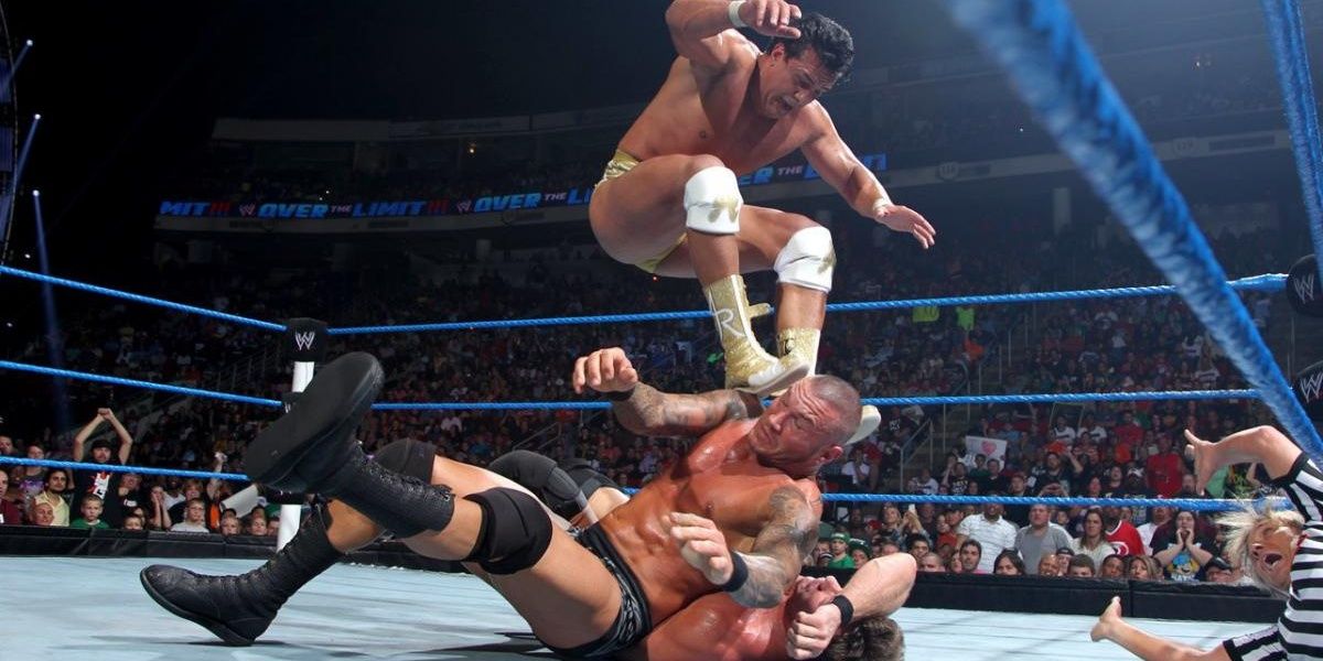 Randy Orton v Sheamus v Alberto Del Rio v Chris Jericho Over The Limit 2012 Cropped