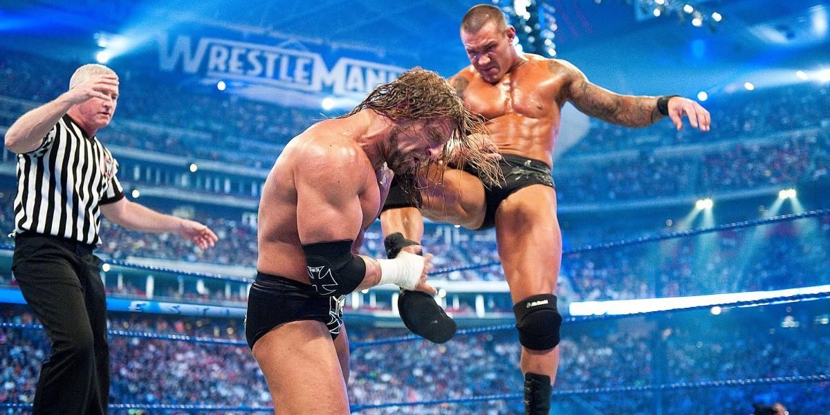 Randy Orton v Triple H WrestleMania 25 Cropped