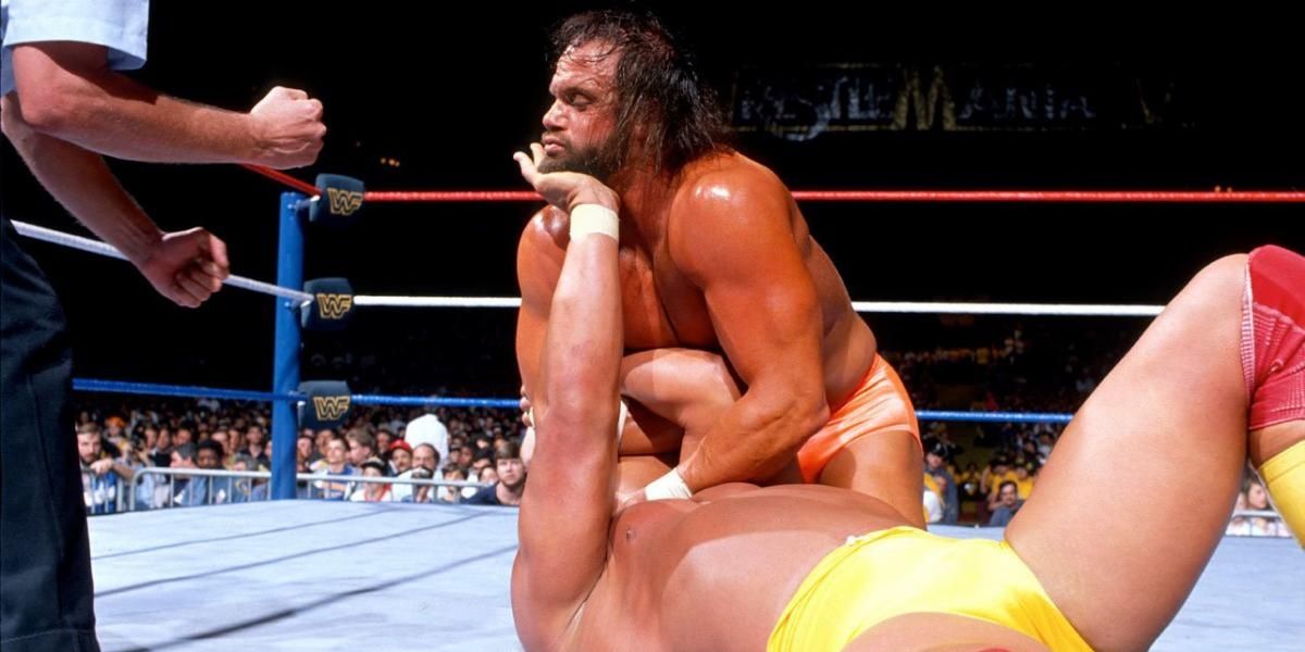 Randy Savage v Hulk Hogan WrestleMania 5 Cropped