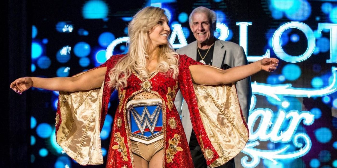 Ric and Charlotte Flair