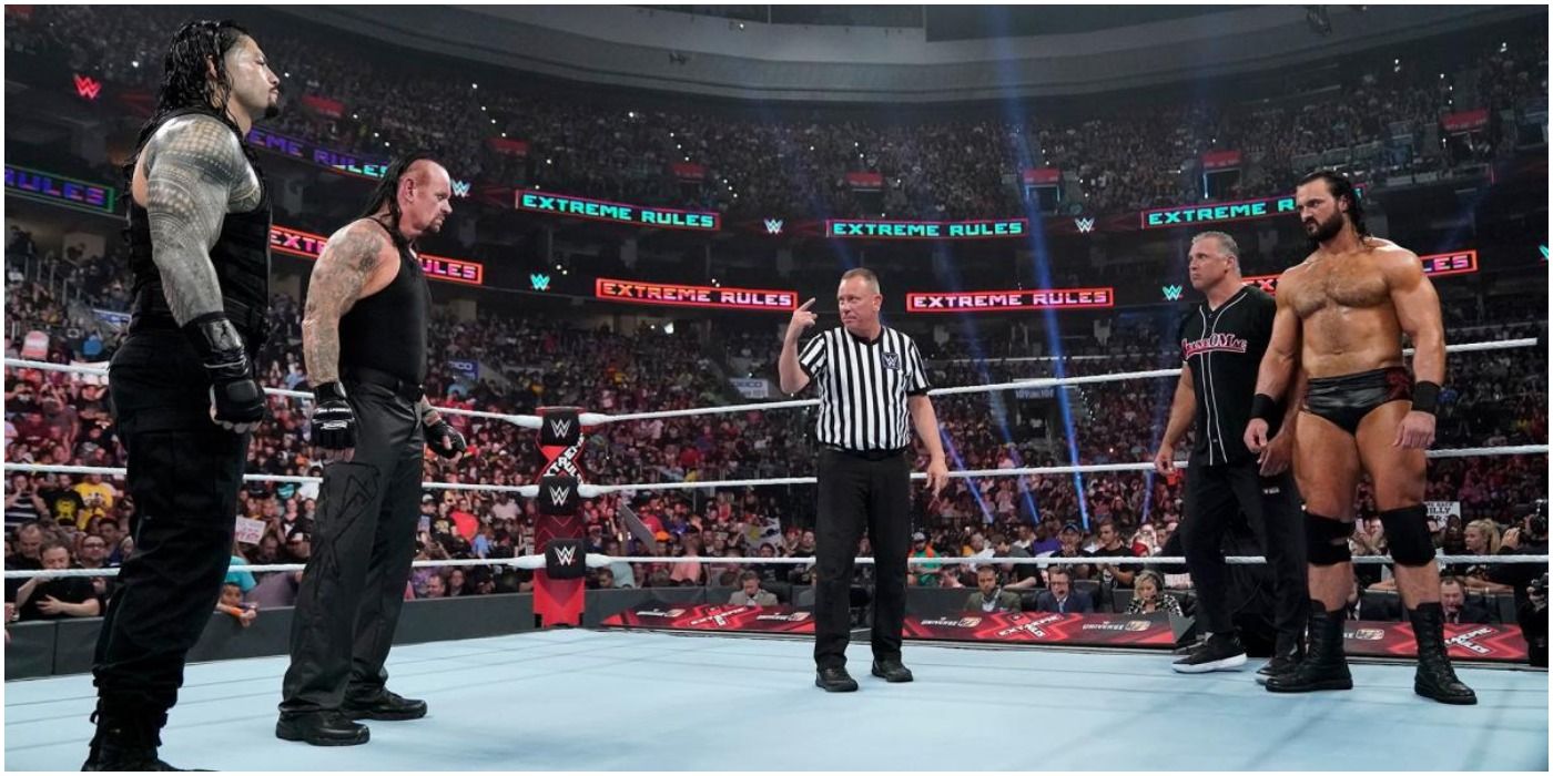 Roman Reigns & Undertaker vs Shane McMahon & Drew McIntyre