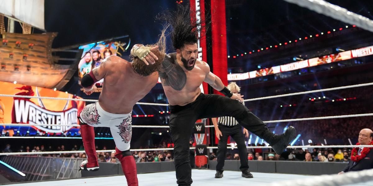 Roman Reigns v Edge WrestleMania 37 Cropped
