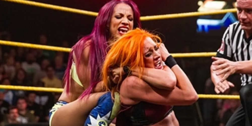 Sasha Banks Punishes Becky Lynch In NXT