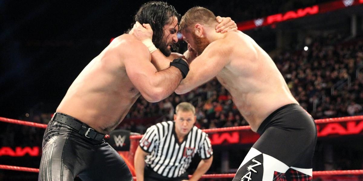 Seth Rollins vs Sami Zayn Cropped
