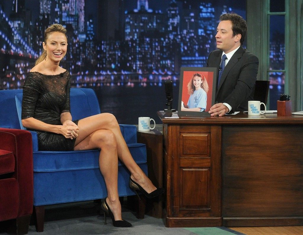 Stacy Keibler at Jimmy Fallon show