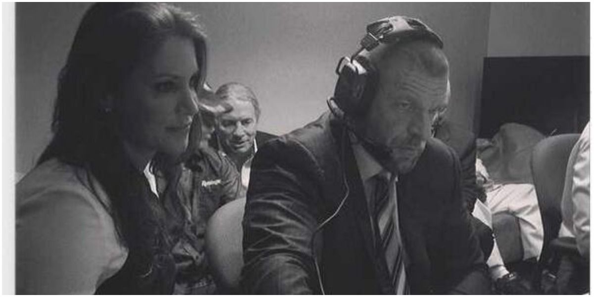 Stephanie McMahon and Triple H working