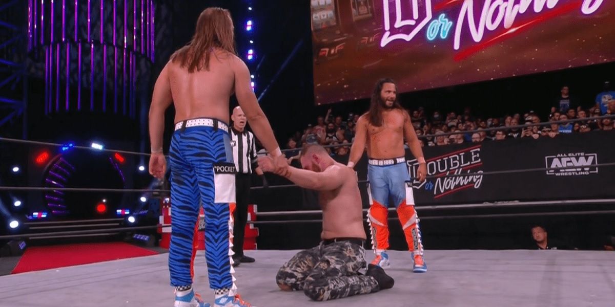 The Young Bucks try to hit the BTE Trigger on Jon Moxley