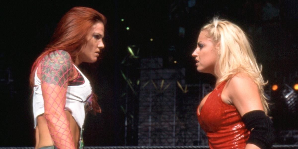 Trish Stratus v Lita WrestleMania 18 Cropped