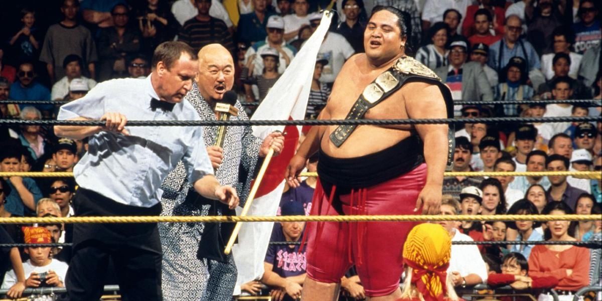 Yokozuna WWF Championship WrestleMania 9 Cropped