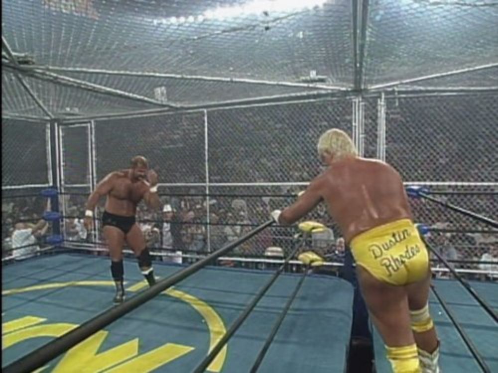 Dustin Rhodes and Arn Anderson in War Games
