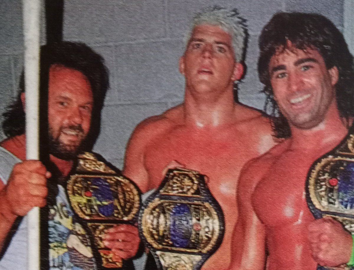 WCW Six-Man Tag Team Champions: Big Josh, Dustin Rhodes, and The Z-Man