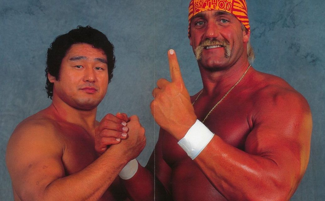 Genichiro Tenryu with Hulk Hogan