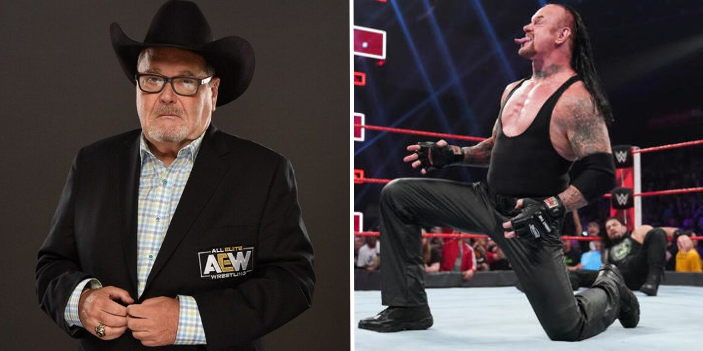 Jim Ross in AEW and The Undertaker in WWE