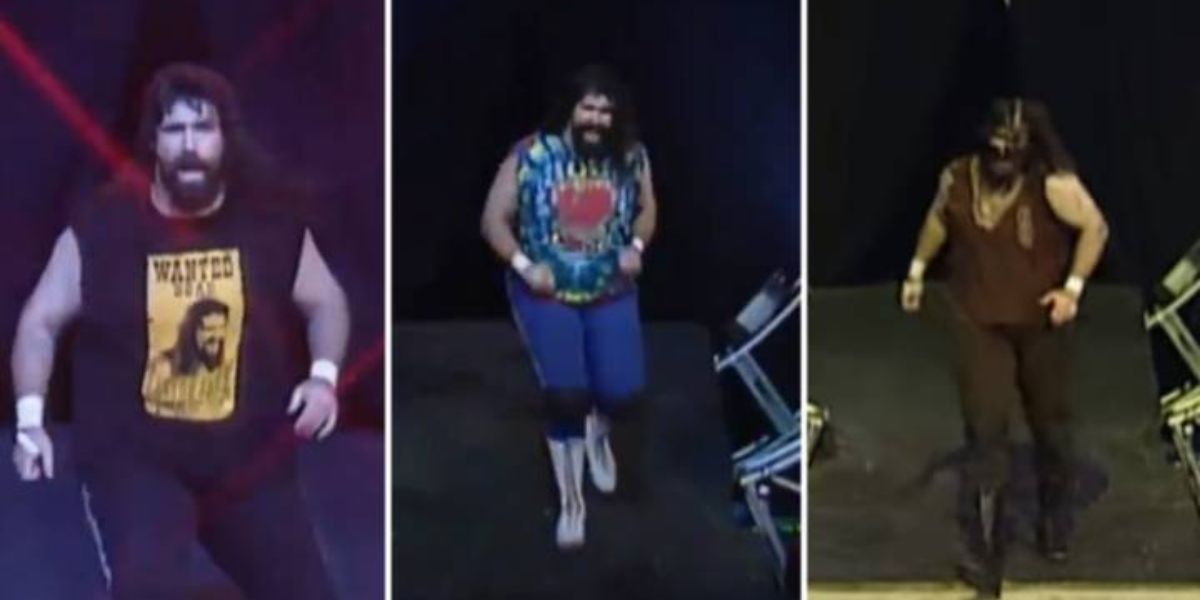 mick foley enters the royal rumble match as three different characters