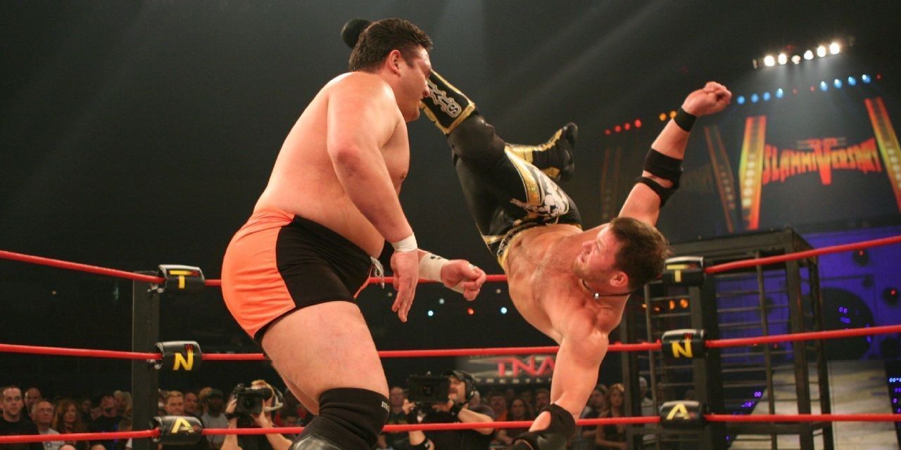 AJ Styles Kicks Samoa Joe
