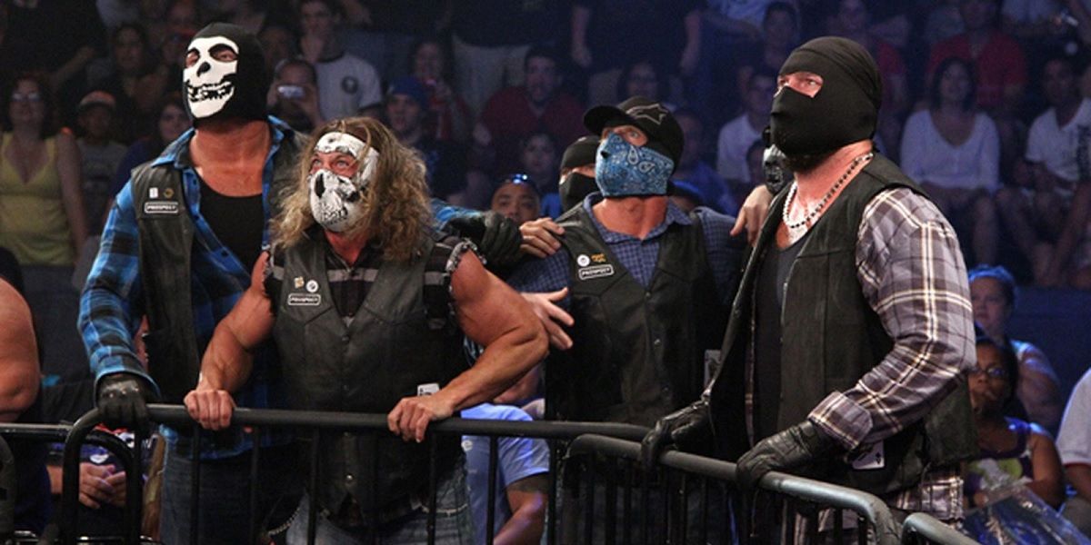 The Aces & Eights faction invade TNA