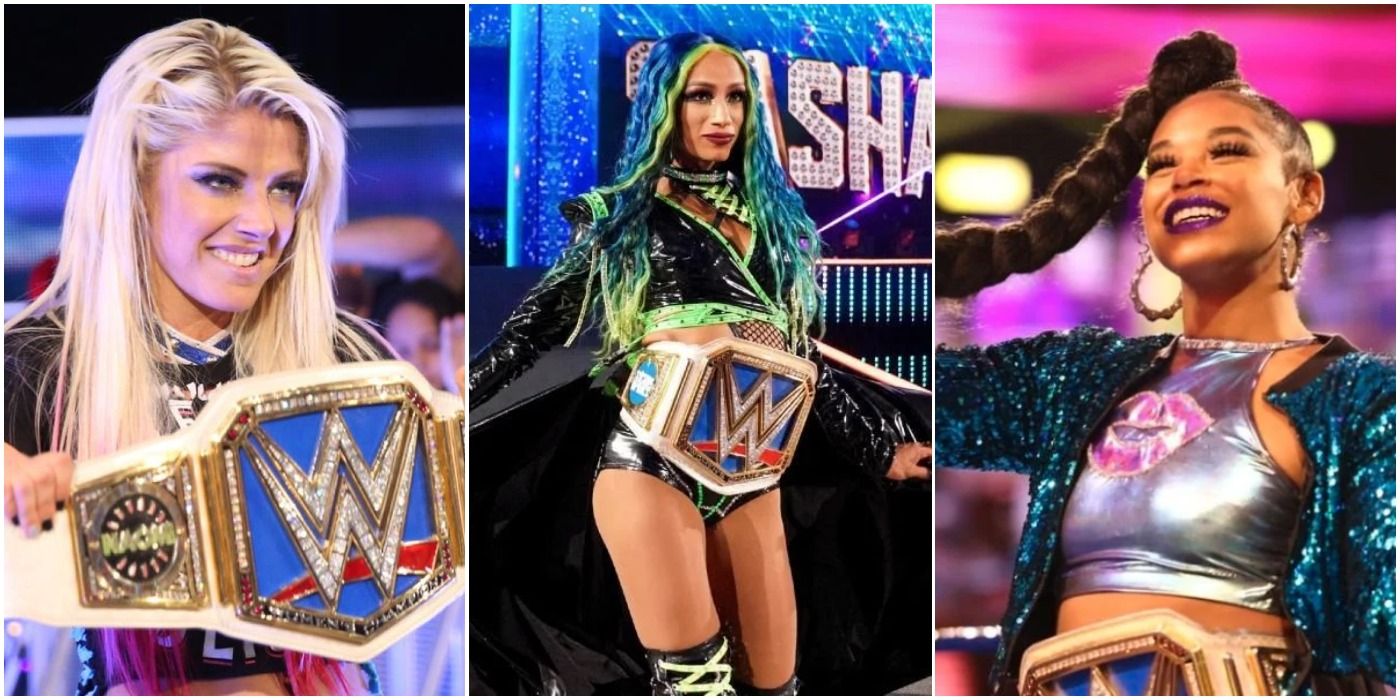 Alexa Bliss, Sasha Banks, Bianca Belair WWE