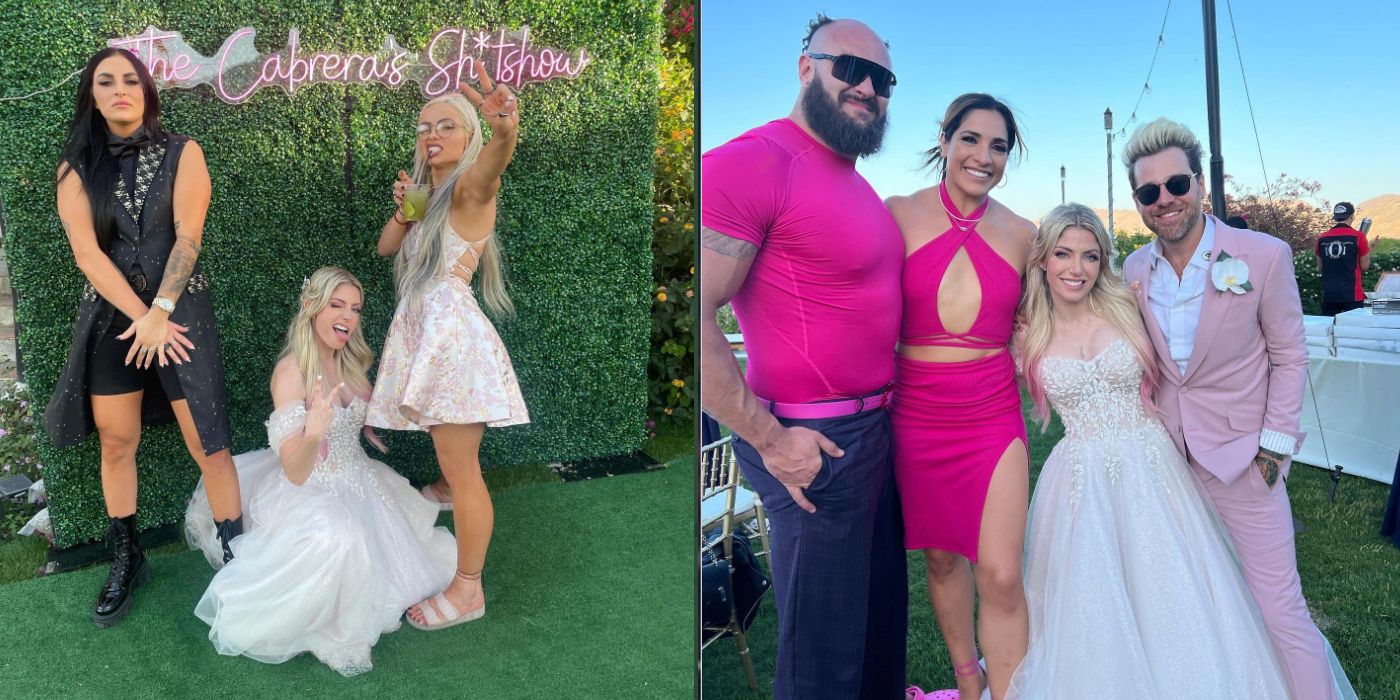 Wrestling 24 - Congratulations to Alexa Bliss and Ryan Cabrera on their  wedding! And….what the heck is Braun wearing. - Yaz (All YAZ wrestling)