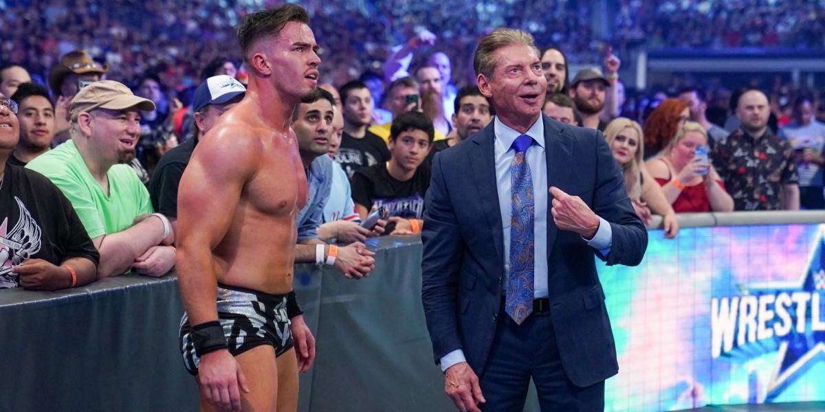 Austin Theory and Vince McMahon 