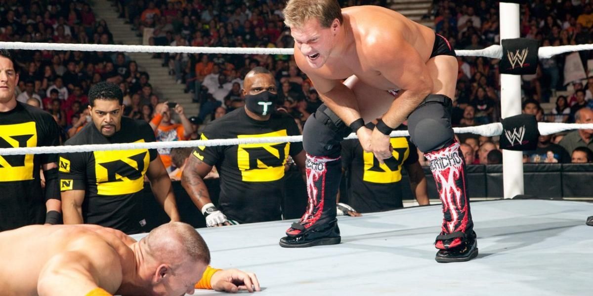 Bret Hart & John Cena v Chris Jericho & Edge Raw August 9, 2010 Cropped