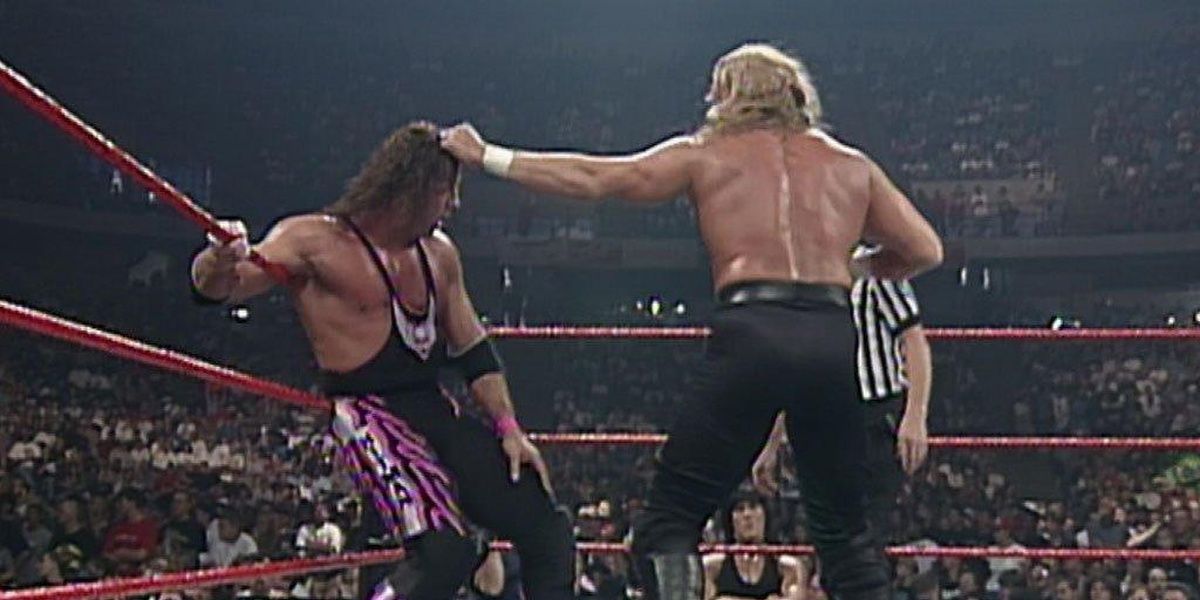 Bret Hart v Triple H Raw October 6, 1997 Cropped