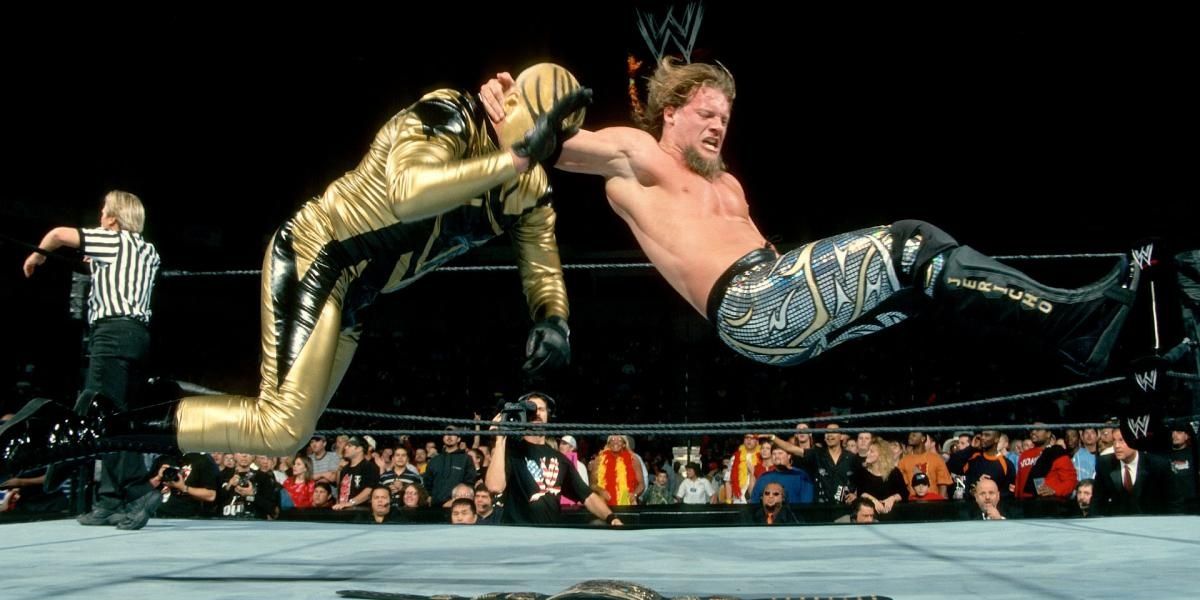 Chris Jericho & Christian v Booker T & Goldust No Mercy 2002 Cropped