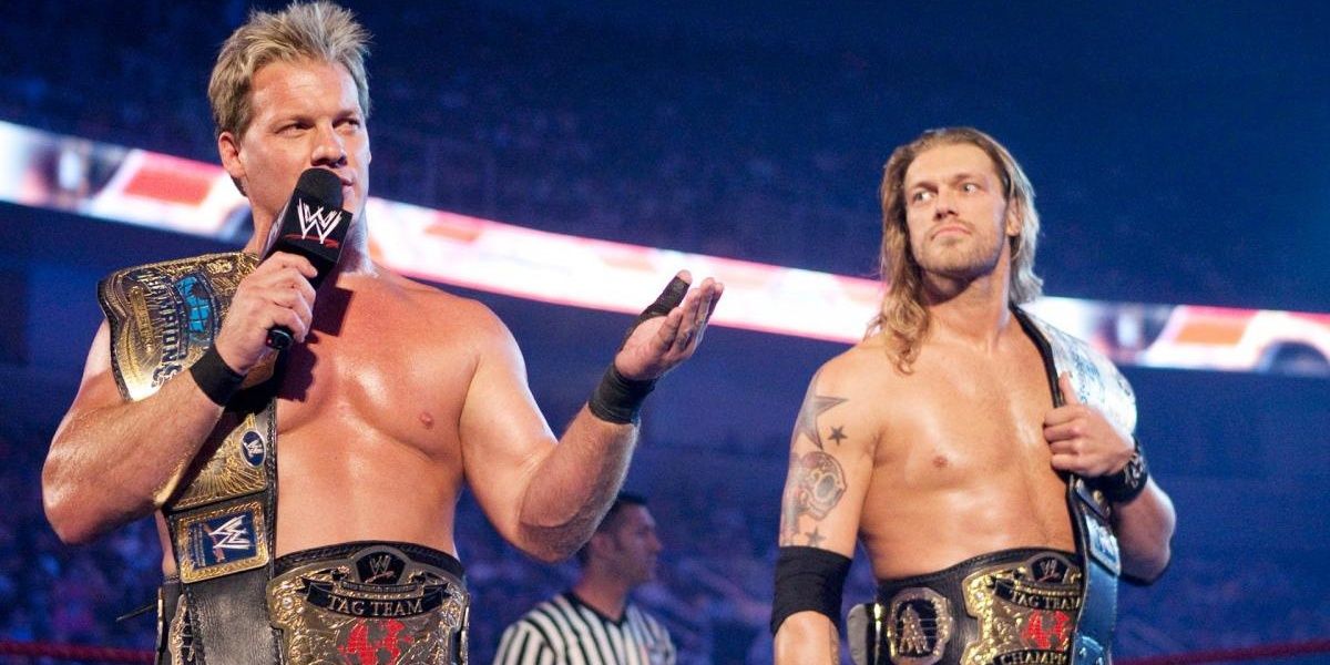 Chris Jericho & Edge Unified WWE Tag Team Champions Cropped