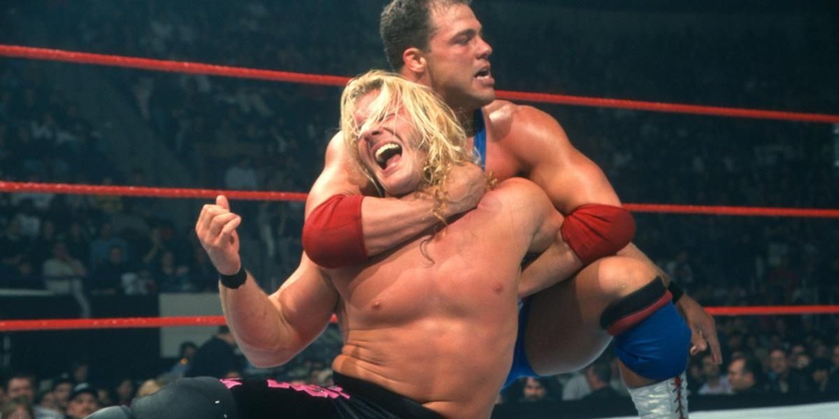 Chris Jericho v Kurt Angle No Way Out 2000 Cropped