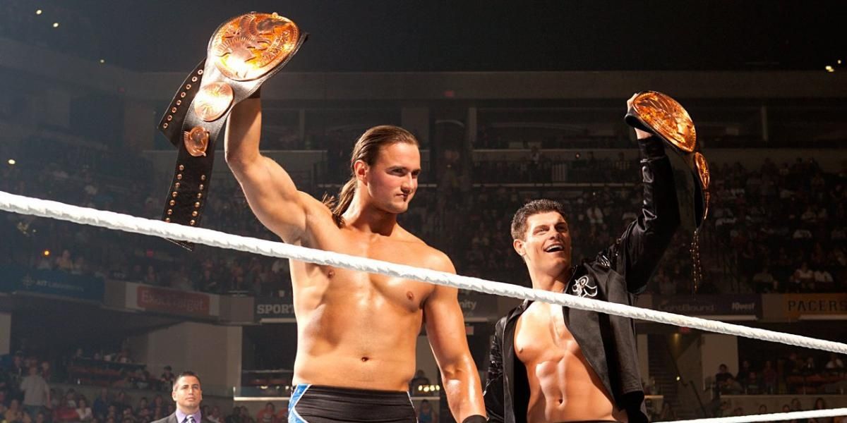 Cody Rhodes & Drew McIntyre WWE Tag Team Champions Cropped