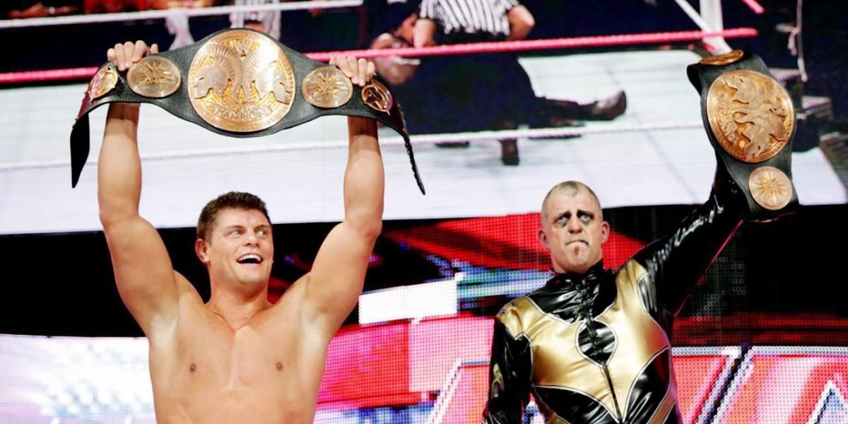 Cody Rhodes & Goldust WWE Tag Team Champions 1st Reign Cropped