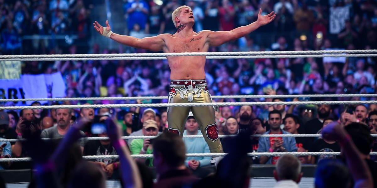 Cody Rhodes wins at WrestleMania Cropped