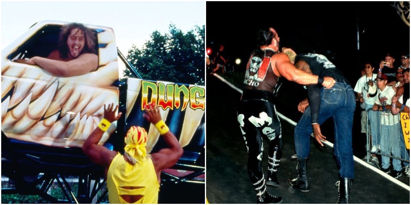 Hulk Hogan, The Giant, Randy Savage, Dennis Rodman