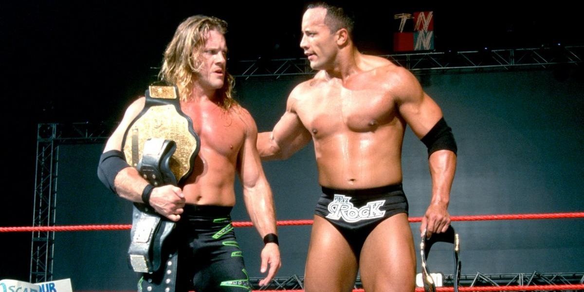 Jericho and The Rock Tag Team Champions Cropped