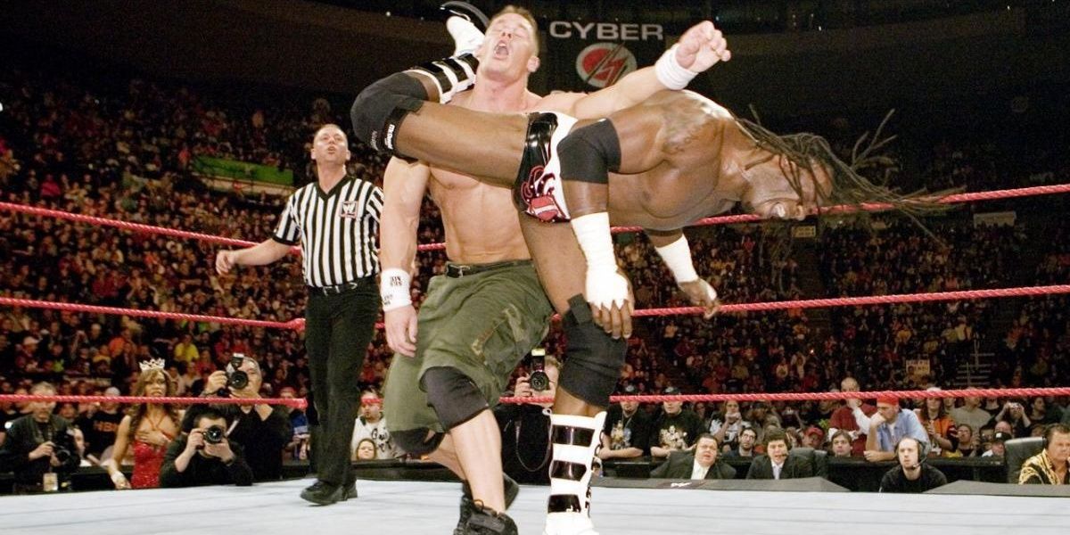 John Cena v King Booker v Big Show Cyber Sunday 2006 Cropped