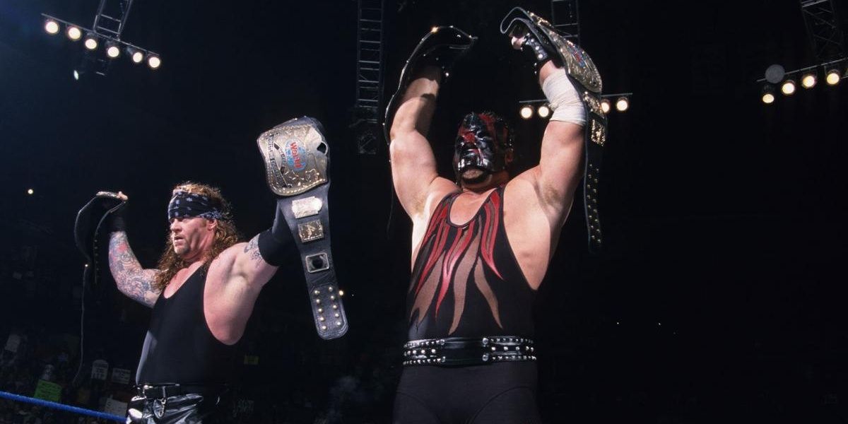 Kane and Undertaker WWF Tag Team Champions Cropped
