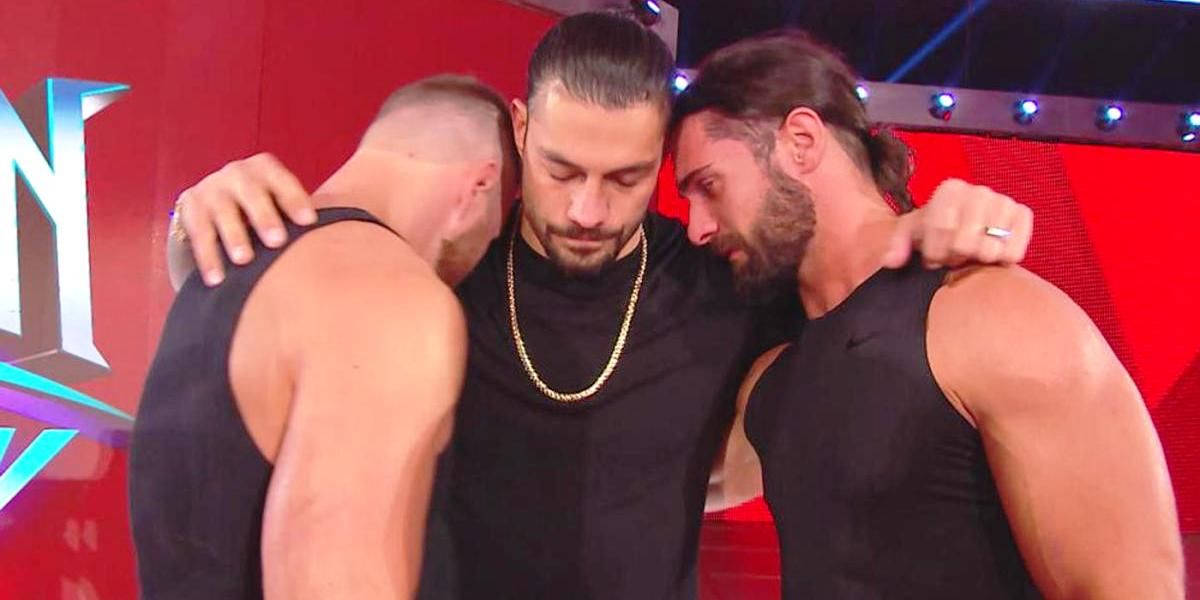 Roman Reigns with Seth Rollins and Dean Ambrose