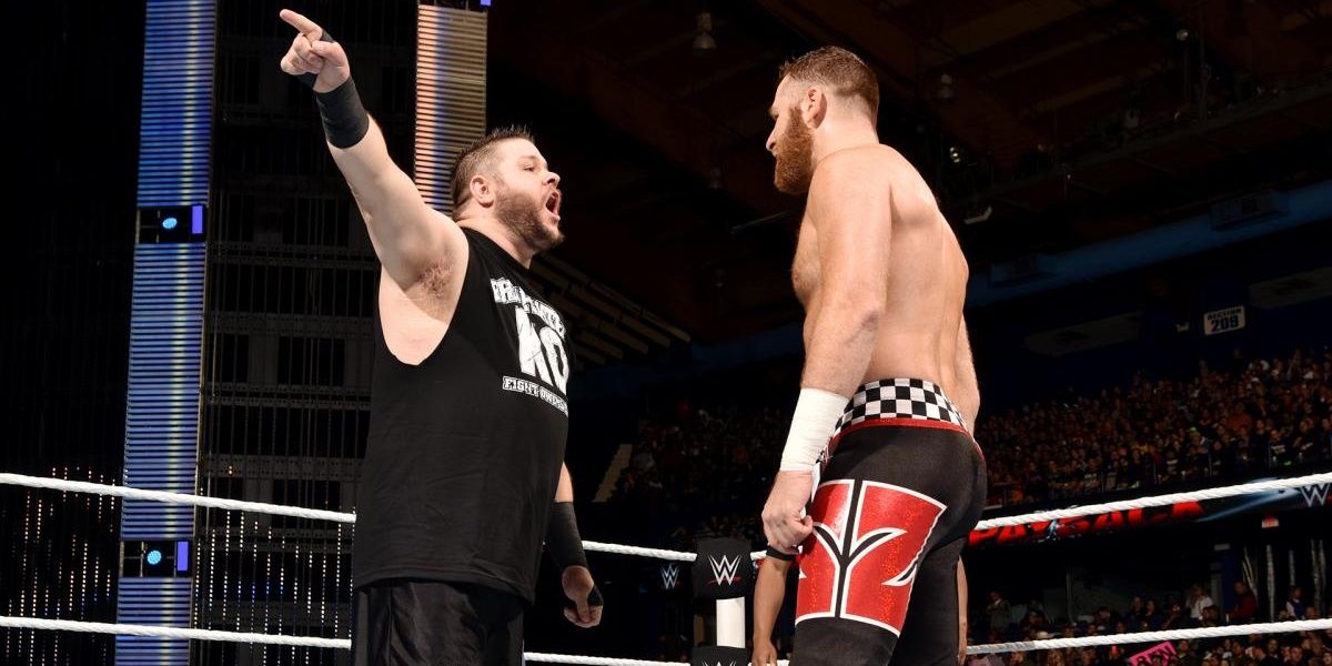 Sami Zayn and Kevin Owens face off 