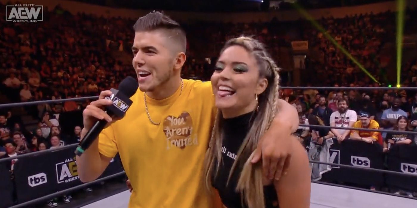 Sammy Guevara and Tay Conti cut a promo together in AEW