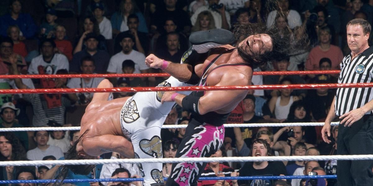 Shawn Michaels v Bret Hart WrestleMania 12 Cropped