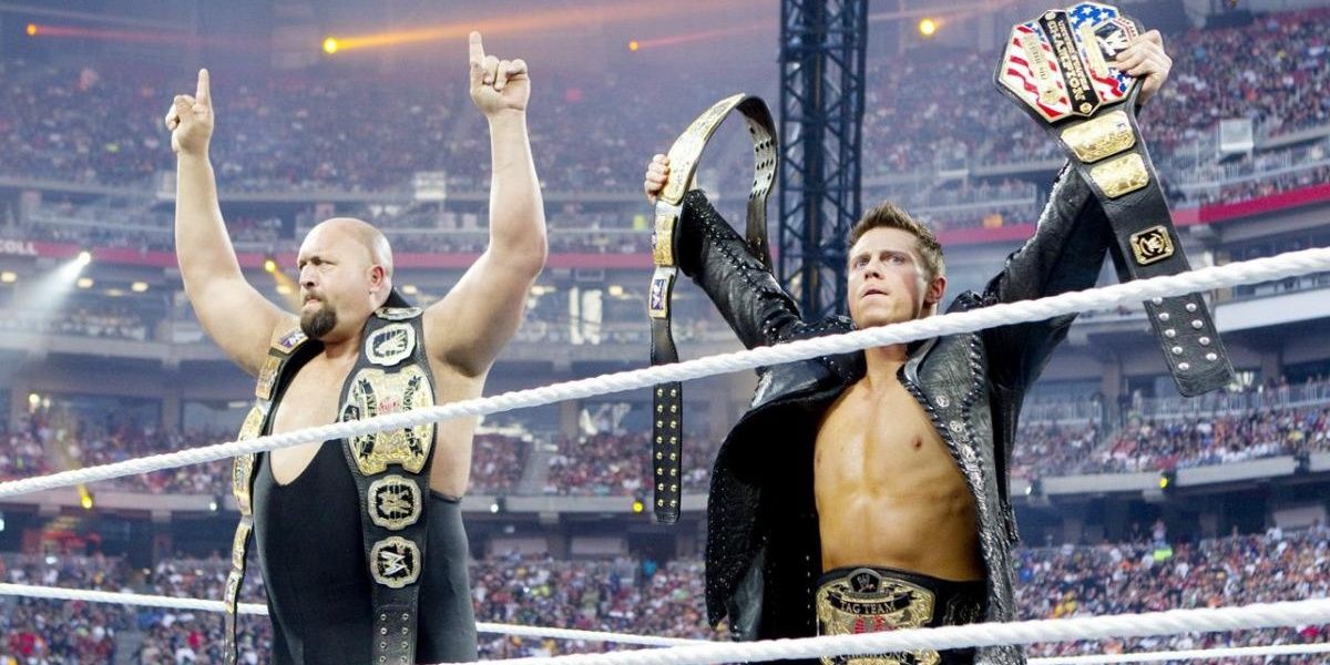 ShoMiz Unified WWE Tag Team Champions Cropped