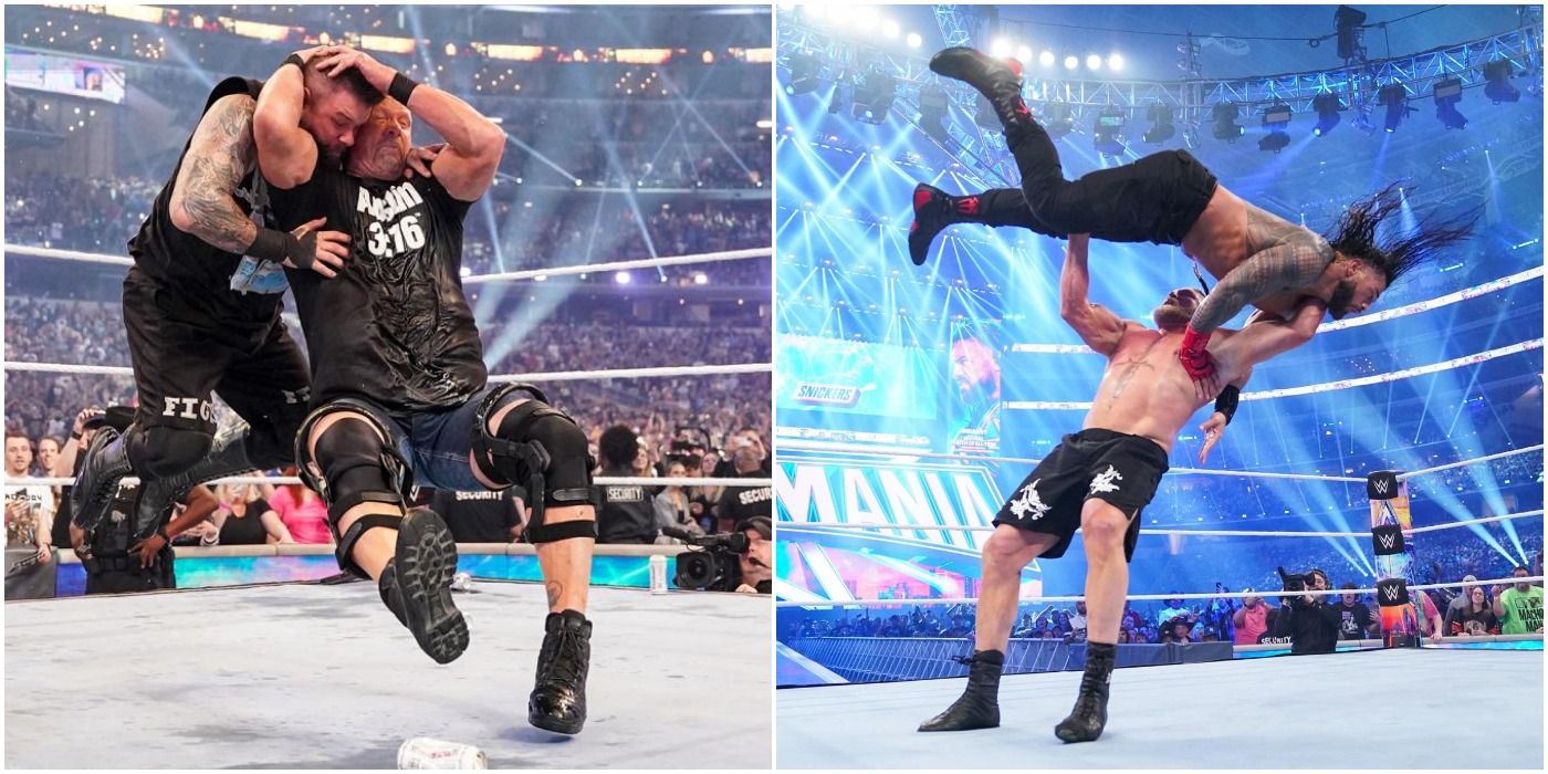 Stone Cold Vs Kevin Owens and Roman Reigns Vs Brock Lesnar