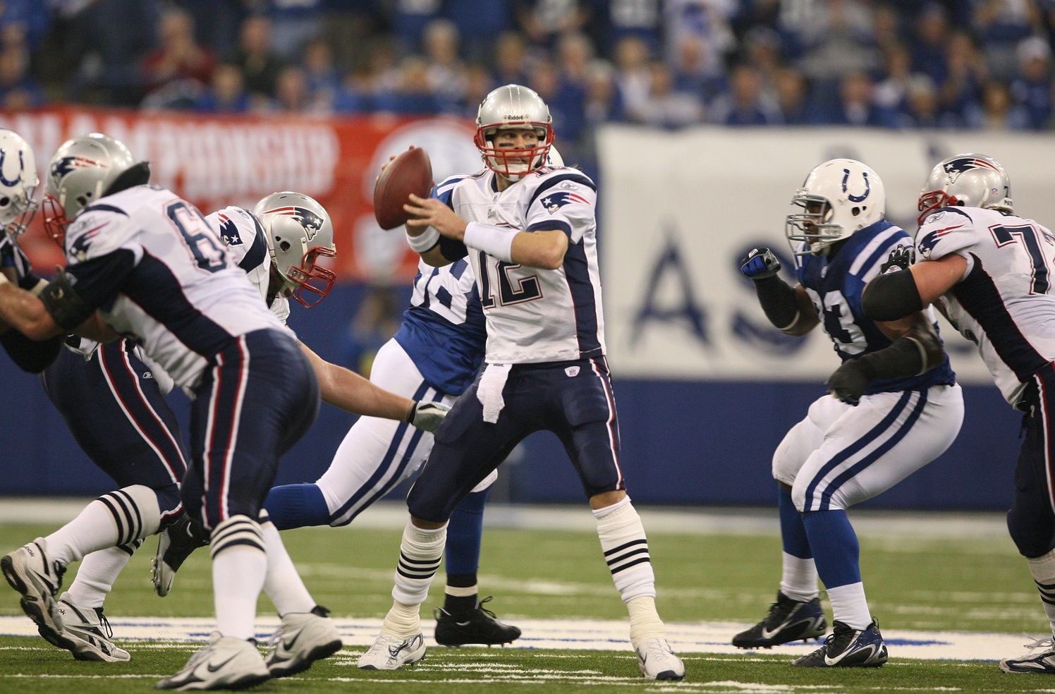 Tom Brady against the Colts