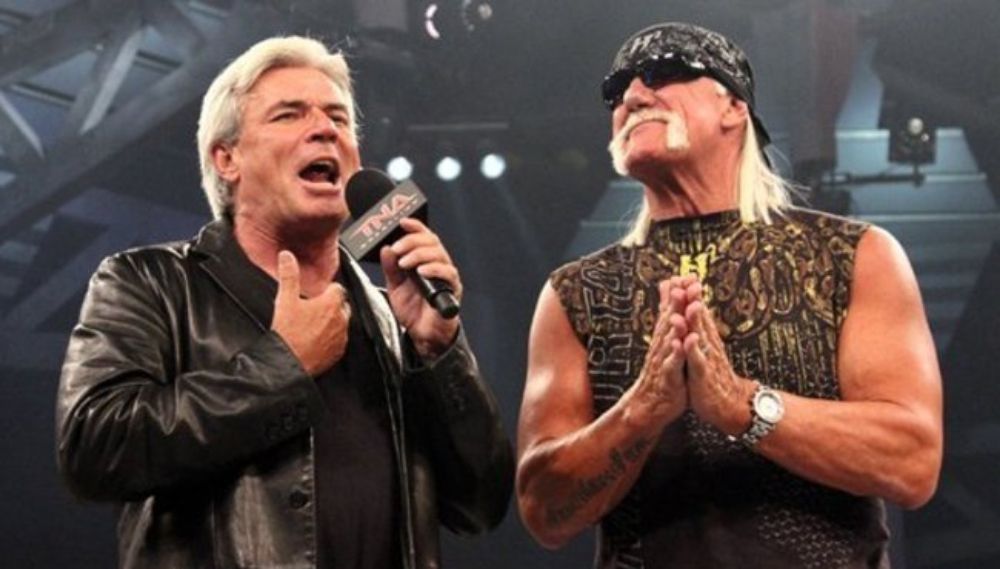 Hulk Hogan and Eric Bischoff in Impact Wrestling