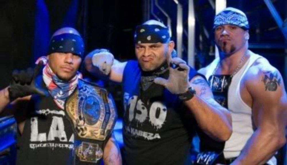 Impact Wrestling's LAX with the Tag Team Championship