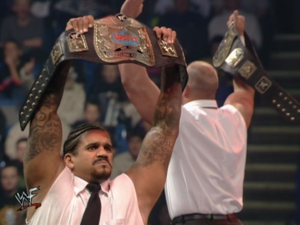 Right To Censor: The Godfather (aka The Goodfather) and Bull Buchanan as WWE Tag Team Champions