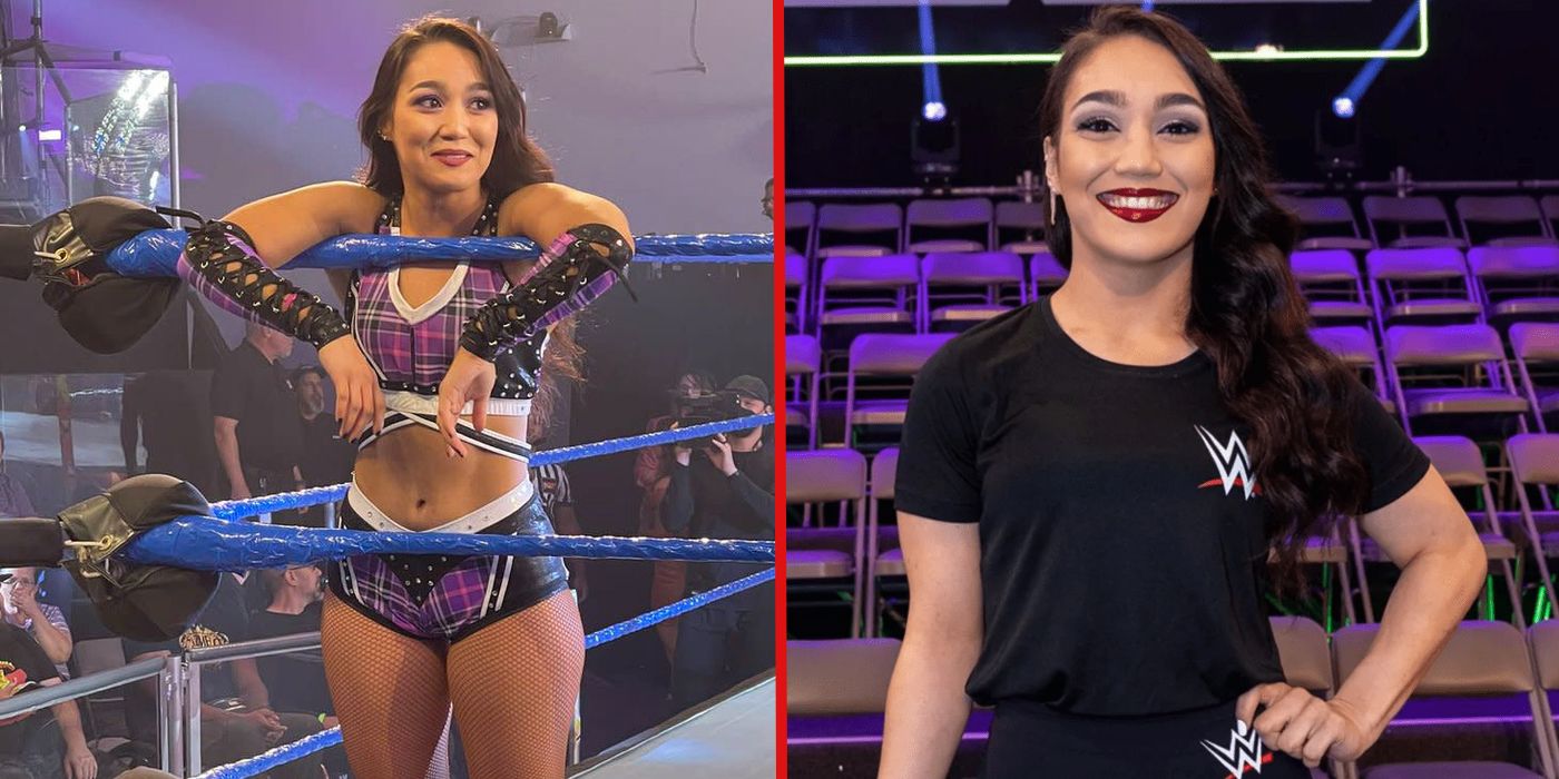 Nxt Newcomer Roxanne Perez Celebrates In Ring Wwe Debut