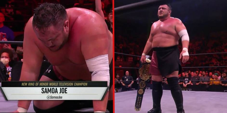 Samoa Joe Wins Ring Of Honor World Television Championship On AEW Dynamite