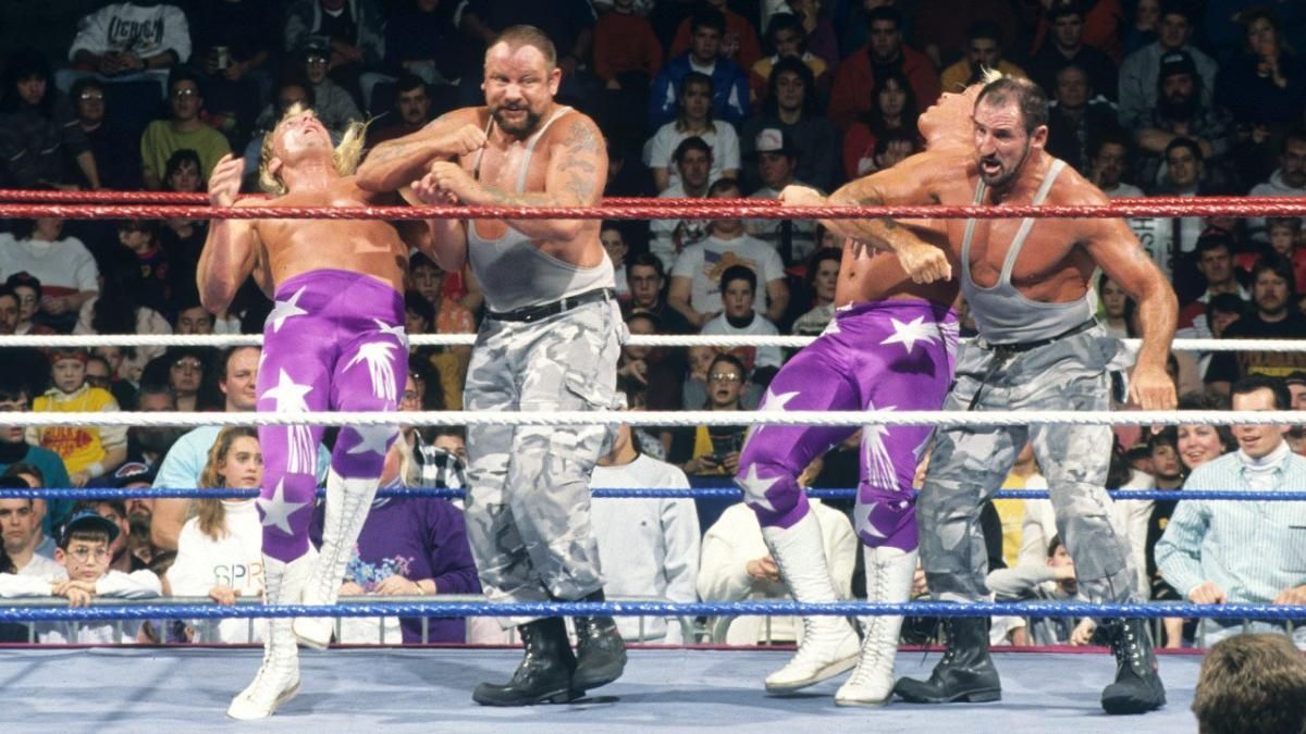 The Bushwhackers vs. The Beverly Brothers (WrestleMania 8, 4/5/1992)