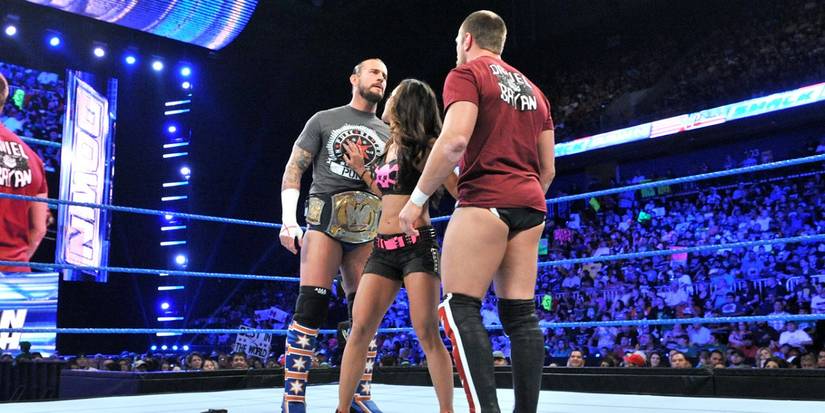 AJ Lee CM Punk Daniel Bryan