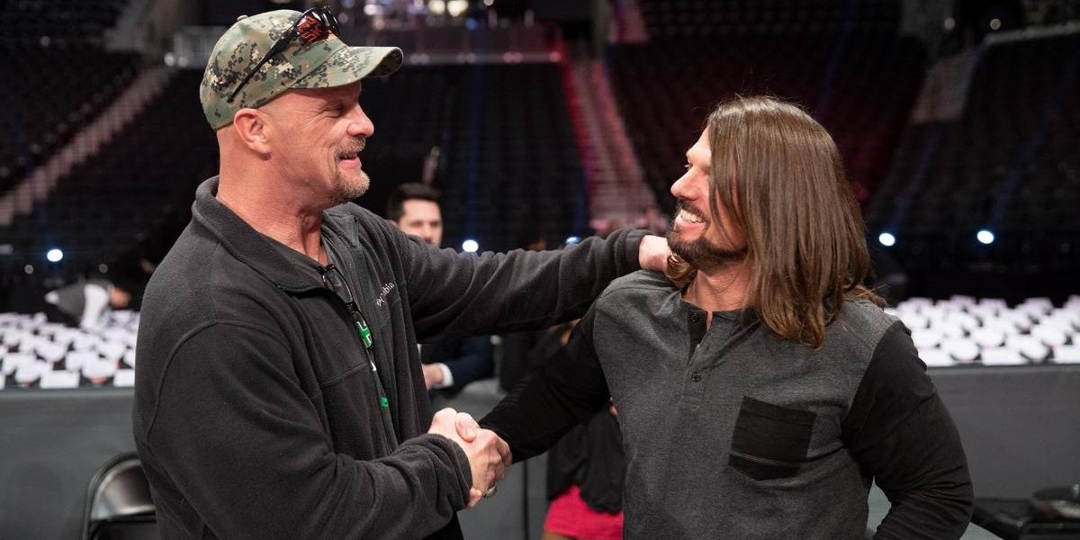 AJ Styles and Steve Austin together 